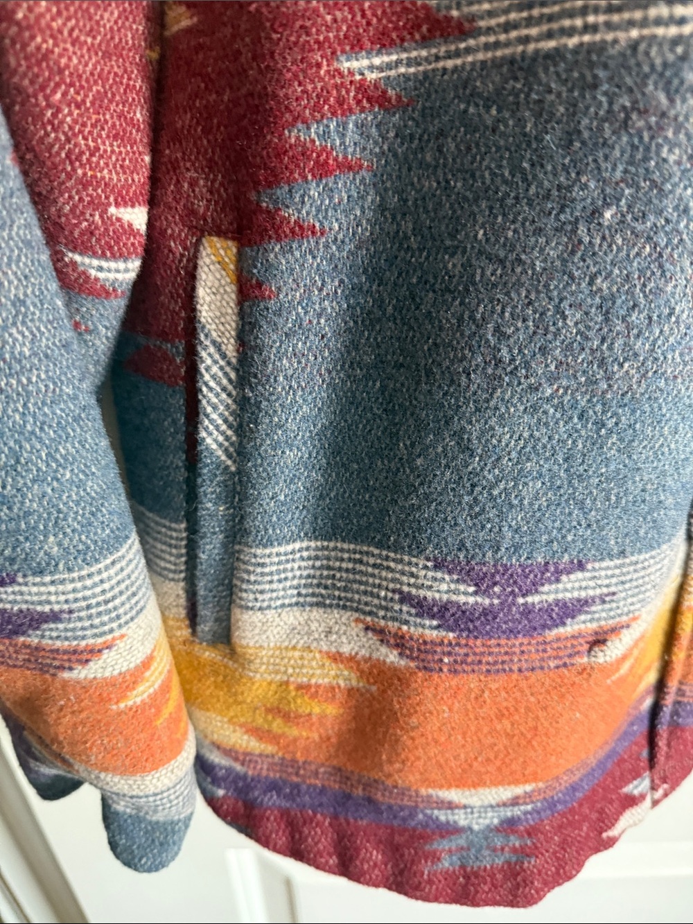 Multicolor Aztec Button-Up Jacket - Picture 6 of 7